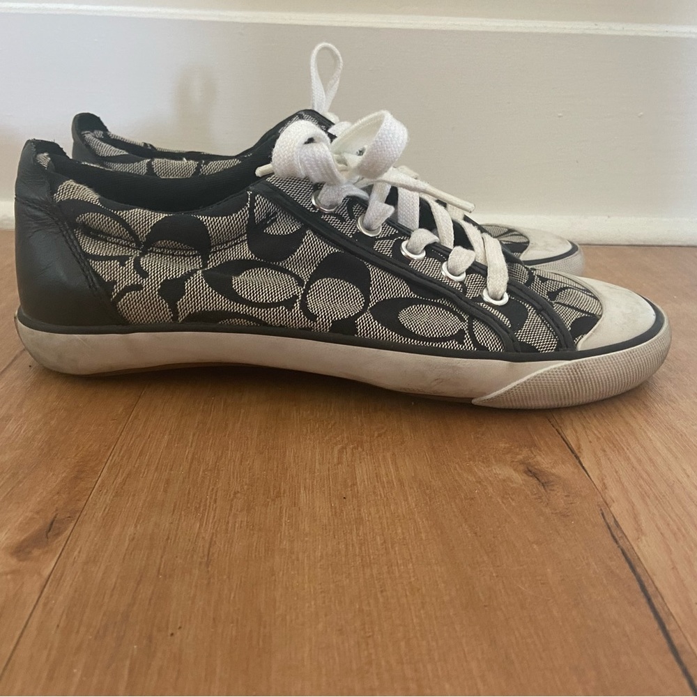 coach low tennis shoes